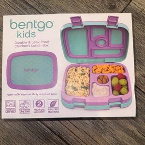 New Bentgo Kids Mermaid Scales Lunch Box with 5 Compartment Leak Proof Design